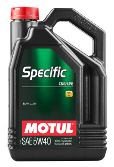 Моторное масло Specific CNG-LPG 5W40 5л MOTUL 854051