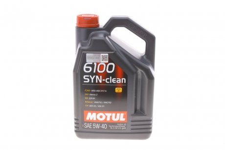 Олива моторна 6100 Syn-Clean 5W40, 5л (107943) MOTUL 854251