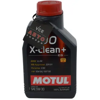 Моторное масло 8100 X-clean+ 5W30 1л MOTUL 854711