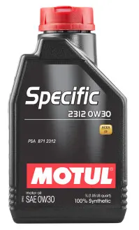 Моторное масло Specific 2312 0W30 1л MOTUL 867511