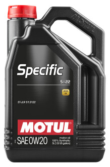 Моторное масло Specific 5122 0W20 5л MOTUL 867606