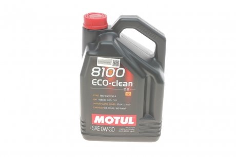 Масло моторное 8100 Eco-Clean 0W30 5л, (102889) MOTUL 868051 (фото 1)