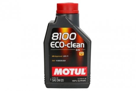 Олива моторна 8100 Eco-Clean 0W20, 1л (108813) MOTUL 868111