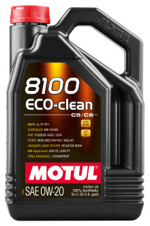 Моторное масло 8100 Eco-clean 0W20 5л MOTUL 868151