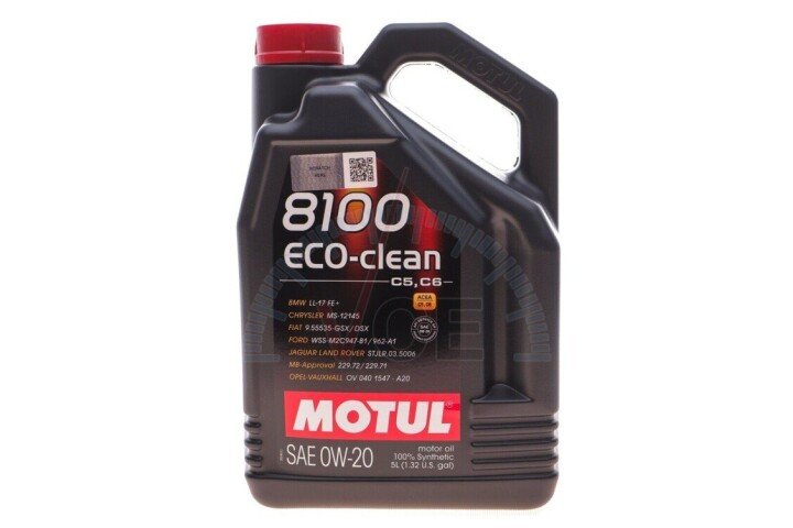 Моторное масло 8100 Eco-clean 0W20 5л (108862) MOTUL 868151 (фото 1)