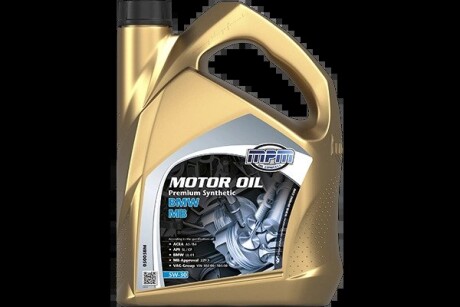 Моторна олива premium syntheticbmw-mb / 5w30 / 5л. / (acea a3/b4, api cf/sl, bmw ll-01, mb 229. MPM 05005BM