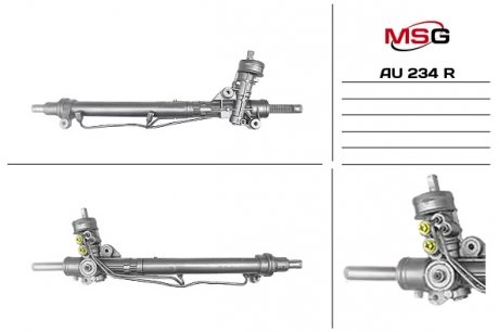 Рульова рейка з гпк відновлена audi a4 (8e2, b6) 00-04, a4 avant (8e5, b6) 01-04, a4 кабріо (8h7, b6, 8he, b7) 02 MSG AU234R