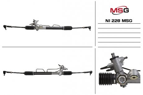 Рулевая рейка с гпк новая nissan almera classic (b10) 06- MSG NI228 (фото 1)