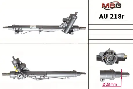 Рулевая рейка с гур восстановлена audi a6 97-04 MSG AU218R