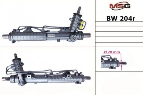 Рулевая рейка с ГПК восстановлена BMW E36 1993-1998 MSG BW204R (фото 1)