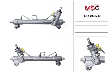 Рулевая рейка с гпк восстановлена chevrolet captiva (c100, c140) 06-;opel antara 06- MSG CR205R