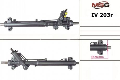 Рулевая рейка с гпк iveco daily 1999-2006 MSG IV203R