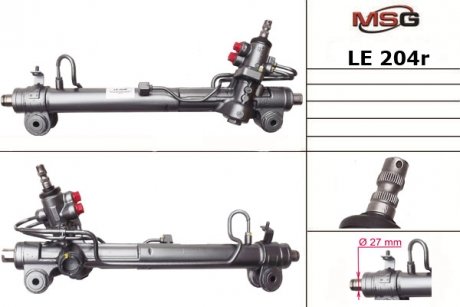 Рульова рейка з ГПК відновлена LEXUS RX 03-07,TOYOTA HIGHLANDER 03-07 MSG LE204R (фото 1)