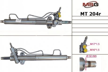 Рульова рейка з гпк mitsubishi pajero iii canvas top (v60, v70) 00-06 MSG MT204R