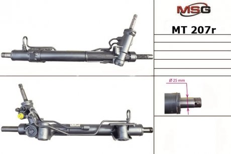 Рулевая рейка с ГПК восстановлена MITSUBISHI LANCER SPORTBACK (CX_A) 08- MSG MT207R