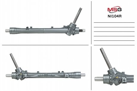 Рулевая рейка без ГПК восстановлена NISSAN NOTE (E11) 06-, NISSA MICRA III (K12) 2003- MSG NI104R (фото 1)