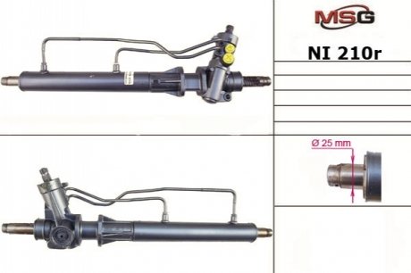 Рулевая рейка с ГПК восстановлена NISSAN Primera P10 1990-1996 MSG NI210R (фото 1)