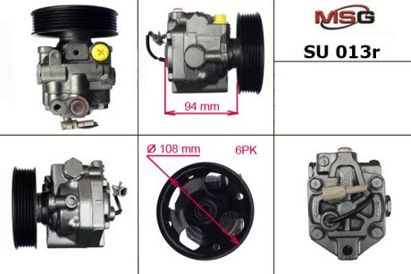 Насос ГПК восстановлен Mitsubishi Lancer IX 03-11, Subaru Outback 03-09, Subaru Legacy 03-09 MSG SU013R