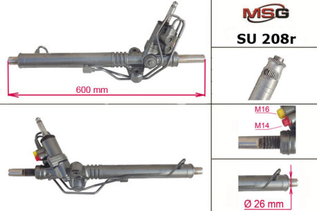 Рулевая рейка с ГПК восстановлена Subaru Impreza 07-11 MSG SU208R