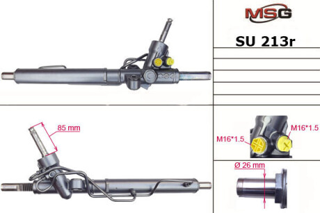 Рулевая рейка с ГПК восстановлена Subaru Legacy 09-14 MSG SU213R