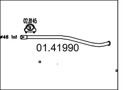 Труба выхлопного газа MTS 0141990