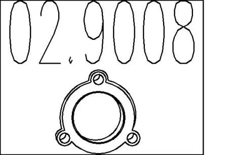 Прокладка, труба выхлопного газа MTS 02.9008