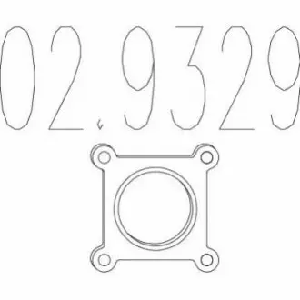 Прокладка, труба вихлопного газу MTS 02.9329