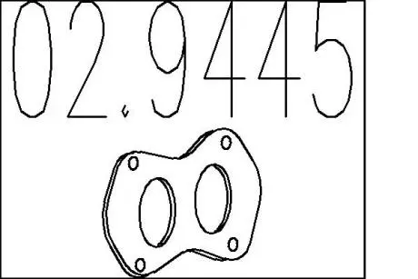 Прокладка, труба вихлопного газу MTS 02.9445