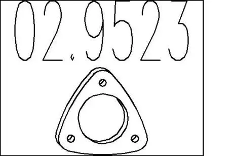 Прокладка, труба выхлопного газа MTS 02.9523