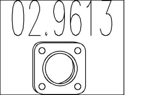 Прокладка, труба вихлопного газу MTS 02.9613