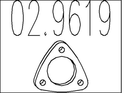 Прокладка, труба вихлопного газу MTS 02.9619