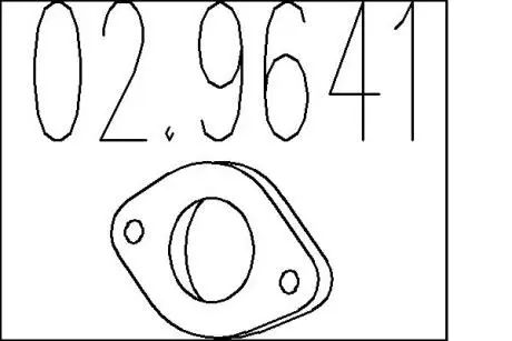 Прокладка, труба выхлопного газа MTS 02.9641