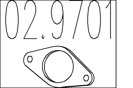 Прокладка, труба выхлопного газа MTS 02.9701