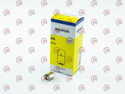 Автолампа r5w 12v 5w ba15d standard NARVA 171723000