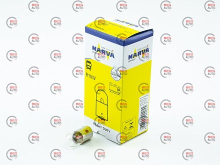 Автолампа r10w 24v 10w ba15s heavy duty NARVA 173283000