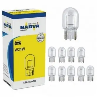Автолампа w21w w3x16d 21 w прозрачная NARVA 176323000