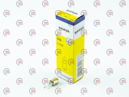 Автолампа standard h20w ba9s 20 w прозрачная NARVA 17835