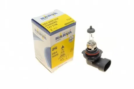 Автолампа hb4/9006 12v 51w p22d haloger (american types) NARVA 480063000
