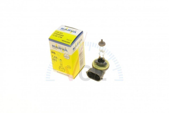 Автолампа 881 12.8v 27w pgj13 halogen (american types) NARVA 480403000 (фото 1)