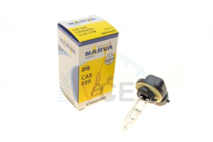 Автолампа 889 12.8v 27w pgj13 halogen (american types) NARVA 480453000 (фото 1)