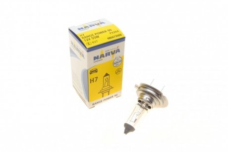 Автолампа h7 12v 55w px26d range power 90 NARVA 480473000