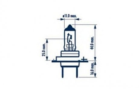 Автолампа h7 px26d 55 w прозрачная NARVA 48328