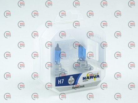 Автолампа h7 px26d 55 w темно-голубая NARVA 48607