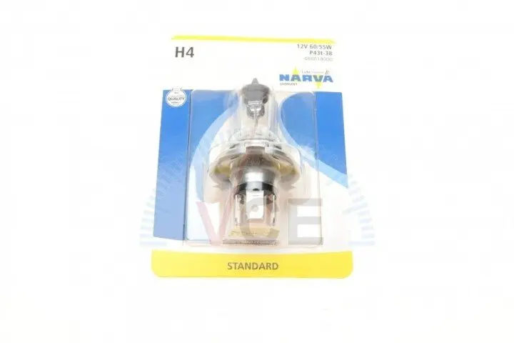 Автолампа h4 p43t-38 55 w 60 w NARVA 488814000 (фото 1)