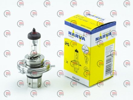 Автолампа h4 p43t-38 90 w 100 w прозрачная NARVA 48901