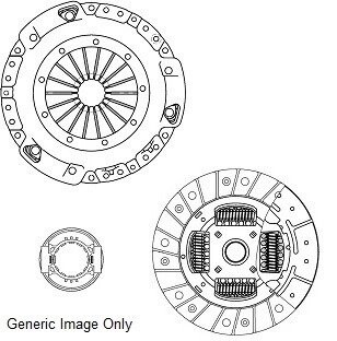 Комплект зчеплення VAG PassatB3/Octavia/T4 1.9/1.8/2.4D (AAB) (90-03) (228mm) NATIONAL CK9216