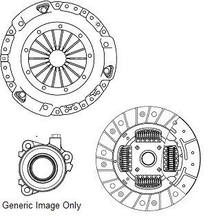 Комплект зчеплення Clio/Modus 1.2 04- (180mm) NATIONAL CK9881-58