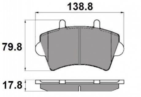 Комплект тормозных колодок, дисковый тормоз NATIONAL NP2066