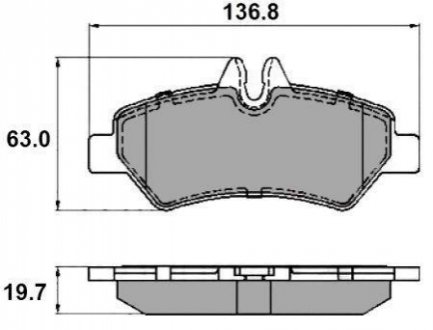 Комплект тормозных колодок, дисковый тормоз NATIONAL NP2179 (фото 1)