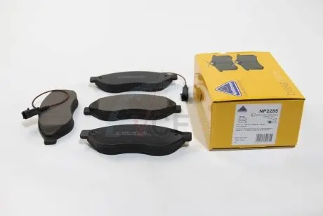 Комплект тормозных колодок, дисковый тормоз NATIONAL NP2285